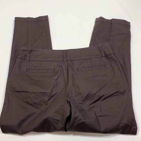 Kenar Women's Mid-Rise Ankle Length Straight Pants Brown Size 8 - Picture 4 of 7